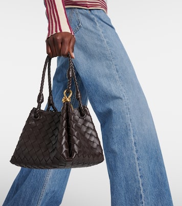 Parachute Small Intrecciato leather shoulder bag | Bottega Veneta