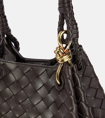 Parachute Small Intrecciato leather shoulder bag | Bottega Veneta