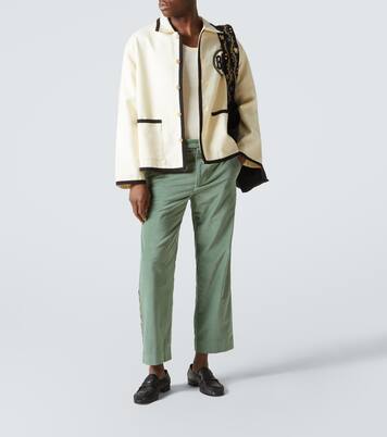 Beaded wool jacket | Bode