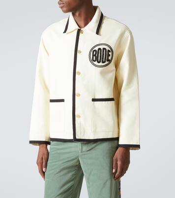 Beaded wool jacket | Bode