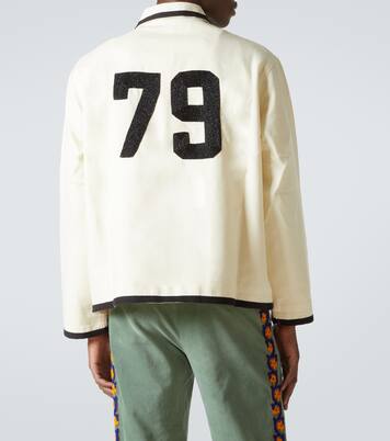 Beaded wool jacket | Bode