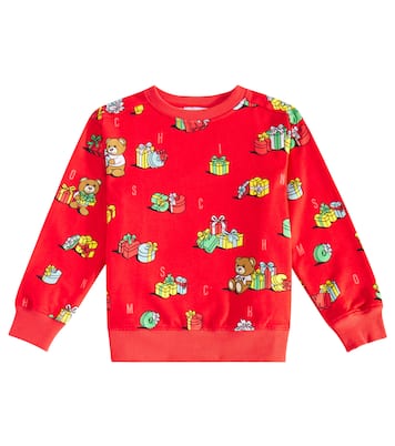 Teddy Bear printed cotton sweatshirt | Moschino Kids