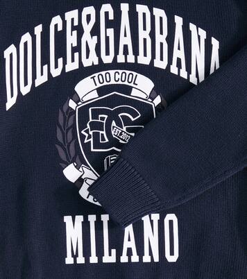 Printed cotton sweater | Dolce&Gabbana Kids