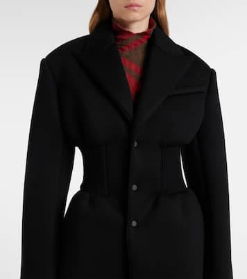 Abrigo Bonded de botonadura simple | Wardrobe.NYC