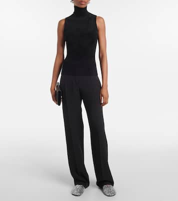 Ballerinas Glove aus Leder mit Kristallen | Proenza Schouler