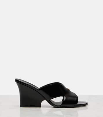 Vera 80 레더 웨지 뮬 | Loro Piana