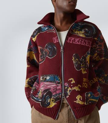 Car Race zip-up sweater | Sacai