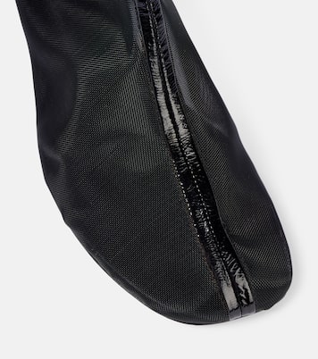 Stiefel Vapour aus Mesh mit Leder | Christopher Esber