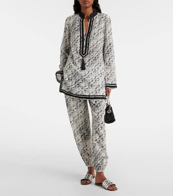 Bedruckte Palazzo-Hose aus Seide und Baumwolle | Tory Burch
