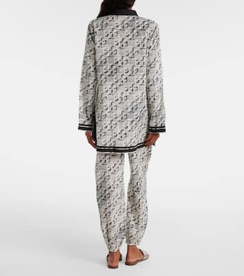 Bedruckte Palazzo-Hose aus Seide und Baumwolle | Tory Burch