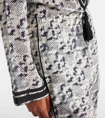 Bedruckte Palazzo-Hose aus Seide und Baumwolle | Tory Burch