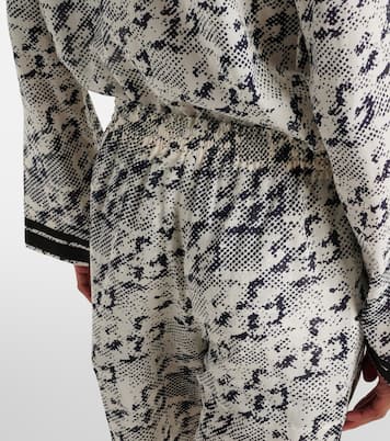 Bedruckte Palazzo-Hose aus Seide und Baumwolle | Tory Burch
