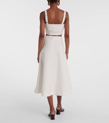 Faxon jacquard crop top | Veronica Beard