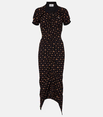 Pulling draped cotton midi dress | Vivienne Westwood