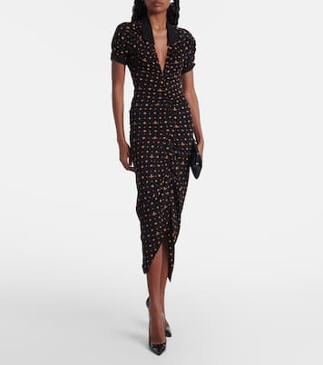Pulling draped cotton midi dress | Vivienne Westwood
