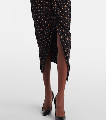 Pulling draped cotton midi dress | Vivienne Westwood