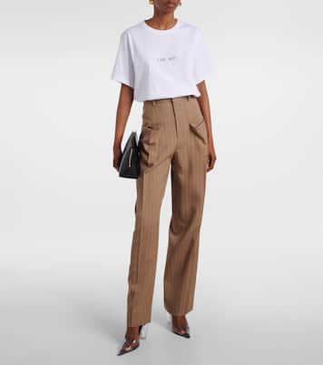 T-Shirt aus Baumwoll-Jersey | Victoria Beckham