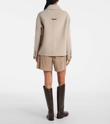 Hemdjacke aus Wolle und Kaschmir | Brunello Cucinelli