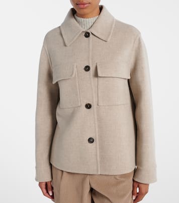 Hemdjacke aus Wolle und Kaschmir | Brunello Cucinelli