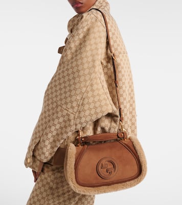 Gucci Blondie Medium suede top-handle bag | Gucci