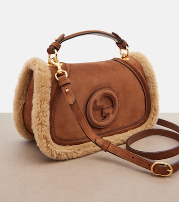 Gucci Blondie Medium suede top-handle bag | Gucci