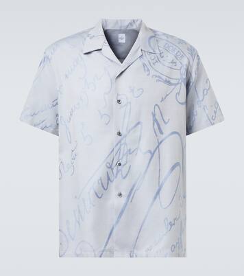 Printed cotton, wool, and silk bowling shirt | Berluti