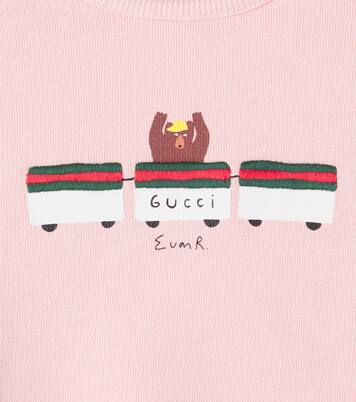 x Euan Roberts Baby cotton fleece sweatshirt | Gucci Kids