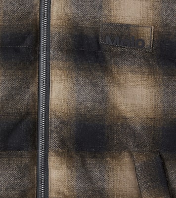 Hilo checked puffer jacket | Molo