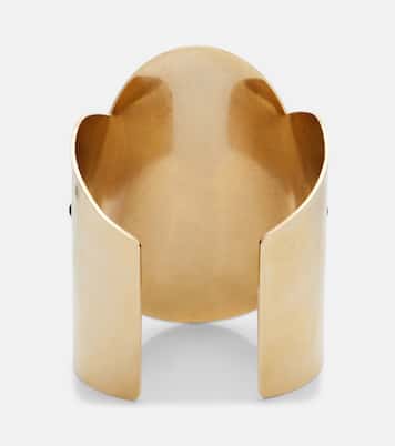 Scarab镀金开口手镯 | La DoubleJ