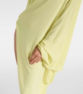 Robe longue asymétrique en crêpe | Tom Ford