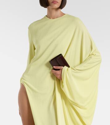 Robe longue asymétrique en crêpe | Tom Ford