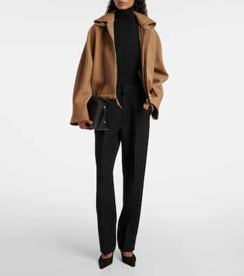 Gerade High-Rise-Hose aus Schurwolle | Victoria Beckham