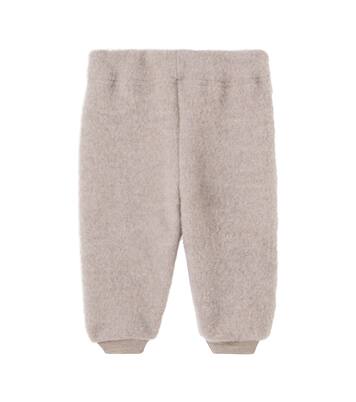 Baby Kinnie wool fleece sweatpants | Wheat