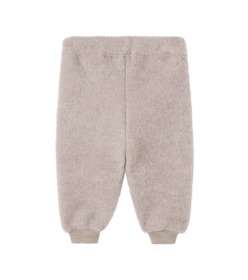 Baby Kinnie wool fleece sweatpants | Wheat