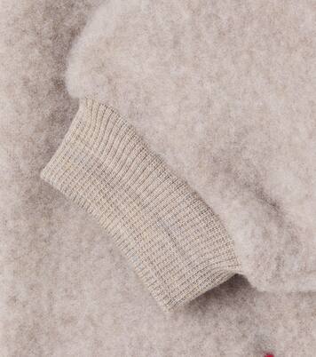Baby Kinnie wool fleece sweatpants | Wheat