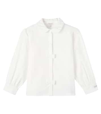 Kresi bow-detail cotton poplin shirt | Donsje
