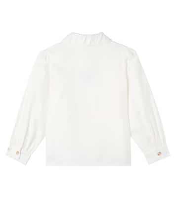 Kresi bow-detail cotton poplin shirt | Donsje