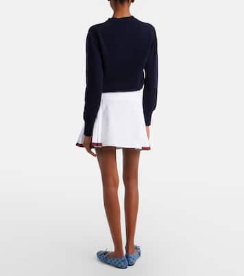 Minirock Web Stripe aus Baumwollpopeline | Gucci