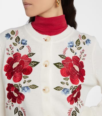 Embroidered wool cardigan | Farm Rio