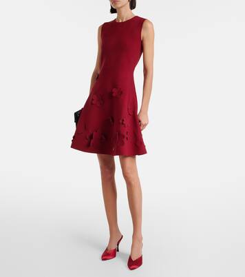 Floral knitted minidress | Oscar de la Renta