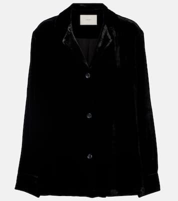Calabasas velvet shirt | Asceno