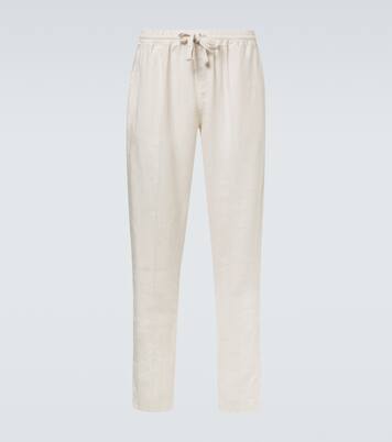 Bonifacio linen tapered pants | Fedeli