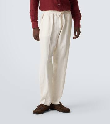Bonifacio linen tapered pants | Fedeli