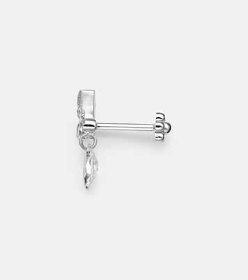 18kt white gold (750/1000) earring with diamonds | Maria Tash