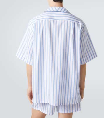 Striped cotton and silk poplin shirt | Dolce&Gabbana
