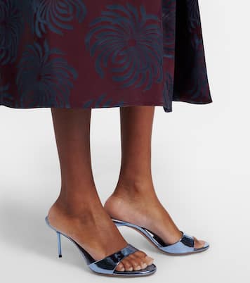 Pantoletten Lidia 70 aus Metallic-Leder | Paris Texas