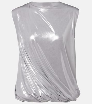 Twist metallic-effect top | Norma Kamali