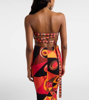 Bandeau-Top Manuba aus Baumwolle | Pucci