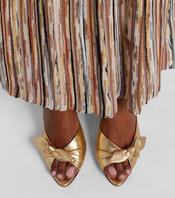 Mules compensées Livi en cuir métallisé | Jimmy Choo