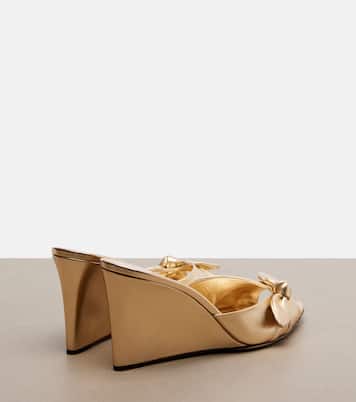 Mules compensées Livi en cuir métallisé | Jimmy Choo